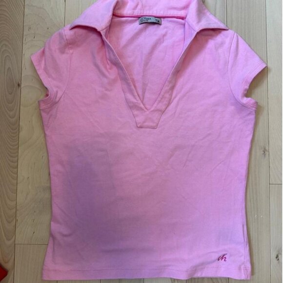 Cute Y2K era Tommy Hilfiger Denim baby tee in pastel pink - Picture 4 of 8